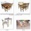 modern solid wooden dining table and solid wood chairs