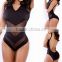 2015 Black mesh front transparent black sexy young girls black bikini,sexy girls black bikini of transparent mesh