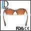 High Quality Custom Made Butterfly Style Natural Wooden Sunglasses