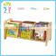 Pre-school wooden furniture book shelf plywood 2 layers book stand