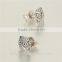Wholesale Custom Made Logo Fashon Women Animal Owl Earrings With Clear Cz