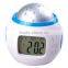 Hot Custom Personalized Children Room Sky Star Night Light Projector Alarm Clock with Sleeping Music and Thermometer Factory