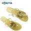 Summer PU Flowers Women Flip Flop