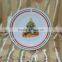 daily used porcelain soup plate cut edge ceramic plate