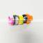 Beautiful design silicone wedding ring;colorful silicone wedding ring