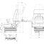 Machinery Suspension Excavator Seat /Loader Seat /Folding Back Driver Seat With Armrest YHF-03