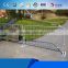 Portable steel welded crowd control barrier for road