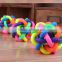 CY188 For Small Dog Toys Product For Dog Colorful Rubber Dog Toy Ball, Pet Dog Toys With Bell For Small Medium Large Dog
