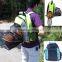 Factory Directly Outdoor Travel Pet Carrier Side Open Dog Cat Backpack, Fashion Design Net Cloth Breathable Pet Carrier Backpack