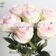 Decorative artificial bouquet foliage,artificial table centerpieces flowers ,artificial rose