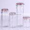 Hot-sell clear glass jar with metal clip