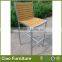 High end bar furniture plastic wood bar table stool set