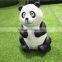Home garden seats christmas decorative 30cm Height small artificial white and black fiberglass chinese flat Panda E10 28X05