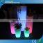 Outdoor Drain Away Water RGB Colorful Light up Flower Pot