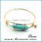 Semi-precious stone bracelet colored turquoise stone bracelet , green stone bracelets
