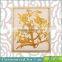 Framed Handmade Carve Pattens With Gold Leaf MDF Wall Art