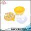 NBRSC Lemon Shaped 2 Layers Round Microwave Bento Lunch Box Kids Picnic Food Plastic Container