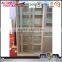 Cheap office metal file cabinet 2 glass door display cabinet