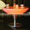 Modern Design Carly Salon and Party Used Shining Decorative LED Round Cocktail Table
