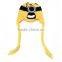 Hot sale baby hats yellow cartoon baby hats mini baby knitted hats