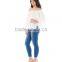 Latest Fashion Blouse Design Off Shoulder Sexy Ruffle Tops for Women Plus Size Tops Wholesale