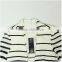Ladies top fashion white and black striped blazer 2015 for autumn