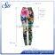 92%polyester 8%spandex women's Flower leggings wholesale 2017 KX014