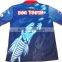 Sublimated printing custom fishing shirt, buttons on collar, comfortable rid fabric on wrist