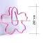 Customizable planner clip stainless steel plating flower shape paper clip
