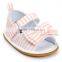 Denim Baby Girl Shoes, Stripe Baby Girl Shoes