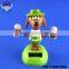 Solar powered moving dancing toy desk home decor and gift