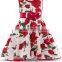 children's tight waist cartoon printed sleeveless dress