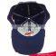 Competitive Factory Price Navy And White Embroidery Baseball Cap For Unisex Racing Trim Cap