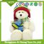 2017 winter new products teddy bear series plush toy with hat and scarf