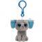 Ty Beanie Boos baby plush toy the Elephant key buckle Pendant