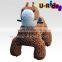 Little Deer carved animal walking stick with coin selector