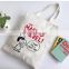 wholesale promotional 100% blank cotton canvas bags for shopping