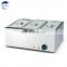 6 Pan Stainless Steel table stylebainmariewith lower shelf Hotel Kitchen equipment Stainless steel Food work