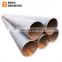 Hot sell din piling ssaw spiral steel pipe large diameter fluid spiral pipe low pressure saw welded pipe