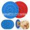Silicone pet dog shit pad and sucker bowl for bathing and distracting slow food