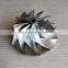 GTX3076 11+0 Blades 58.00/76.13mm Bore:6.00 Performance Turbo Billet/milling/aluminum 2618/billet Compressor Wheel for Racing