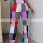 Fashion casual women's digital printing color plaid sexy casual pants women clothing casual dress women
