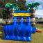 Rainbow Jungle Bouncer Castle Inflatable Kids Bounce House With Water Slide