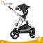 luxury 3 in 1 polyester fabric reversible seat baby strollers with EN