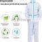 Disposable CE Cat III EN14126 Full Body Ppe Overalls Personal Safety Clothing Chemical Type 3 4 Type 5 6 Protective Coverall