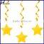 Metallic Dangling Silver Star Swirls /Silver Star Hanging Decoration /Wall Decoration SD057