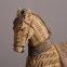 Nordic Style Rattan Plaited Article Pattern Resin Horse Table Decoration Brown Craft Ornaments For Home Furnishing Decor