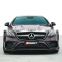 Carbon fiber body kit for Mercedes Benz E class W213 coupe in CMST style front lip rear diffuser side skirts and trunk spoiler
