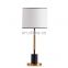 Simple European style home table lamp lighting bedroom decoration metal gentle eye protection dimmable table lamps