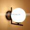 Gold Iron Wall Mounted Mirror Light Hardwired Lamp Shades for Wall Lamp